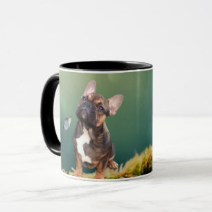 Französische Bulldogge Schmetterling French Bulldo Tasse