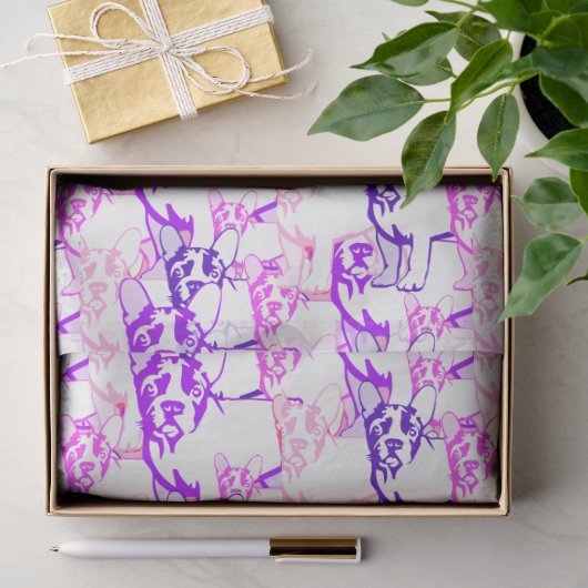 Französische Bulldogge Seidenpapier (Geschenk)