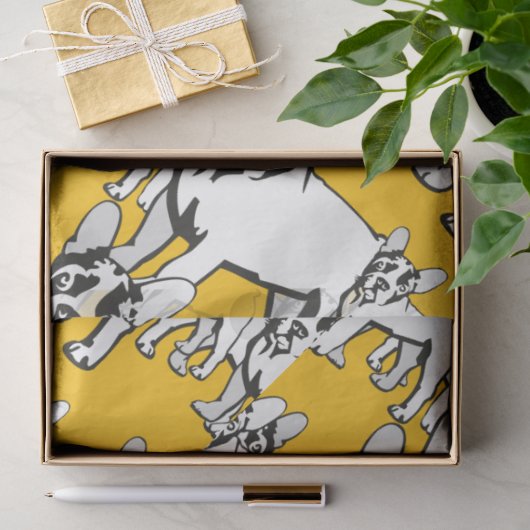 Französische Bulldogge  Seidenpapier (Geschenk)