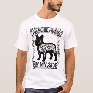 Französische Bulldogge Shirt Vintage Floral Hundel
