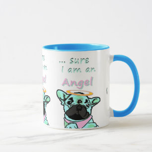 Französische Bulldogge Sicher Engel French Bulldog Tasse