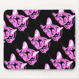 Französische Bulldogge Silhouette Mousepad
