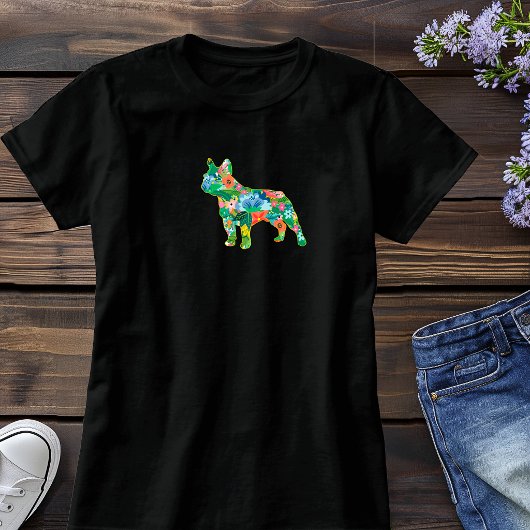 Französische Bulldogge Silhouette  T-Shirt
