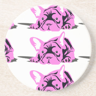 Französische Bulldogge Silhouette Untersetzer