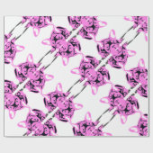 Französische Bulldogge Silhouette Variation  Geschenkpapier (Flach)