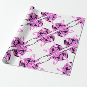 Französische Bulldogge Silhouette Variation  Geschenkpapier (Ungerollt)
