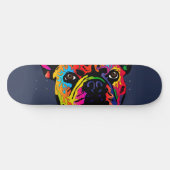 Französische Bulldogge Skateboard (Horizontal)