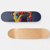Französische Bulldogge Skateboard (Horizontal)