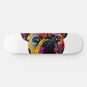 Französische Bulldogge Skateboard (Horizontal)