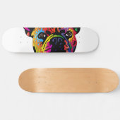 Französische Bulldogge Skateboard (Horizontal)