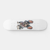 Französische Bulldogge Skateboard (Horizontal)