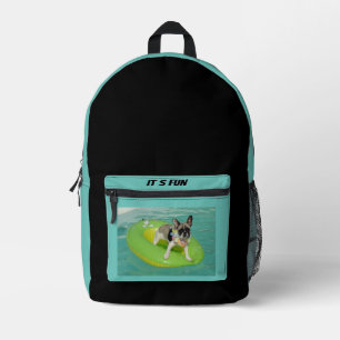 Französische Bulldogge Sommer French Bulldog Bedruckter Rucksack