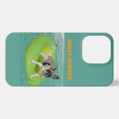 Französische Bulldogge Sommer French Bulldog iPhone Hülle (Rückseite (Horizontal))