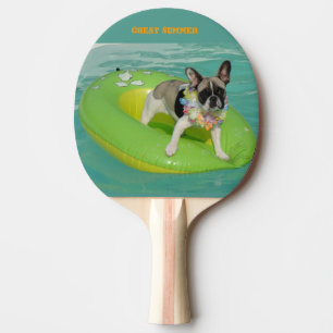 Französische Bulldogge Sommer French Bulldog Tischtennis Schläger