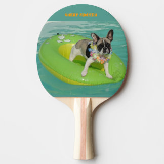 Französische Bulldogge Sommer French Bulldog Tischtennis Schläger
