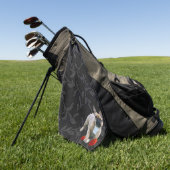 französische Bulldogge Sprung French Bulldog Golfhandtuch (Gras)