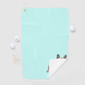 Französische Bulldogge Sprung French Bulldog  Golfhandtuch (Insitu)