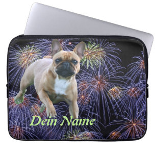 Französische Bulldogge Sprung French Bulldog Laptopschutzhülle