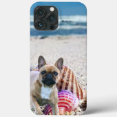Französische Bulldogge Stand IPhone Pro Max Hülle (Rückseite)