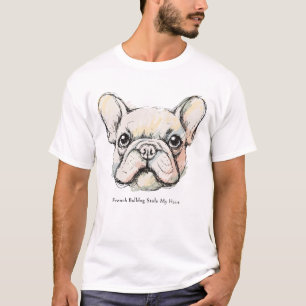 Französische Bulldogge Stiehlt Mein Herz Shirt - S