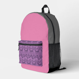Französische Bulldogge süßer Welpe French Bulldog Bedruckter Rucksack