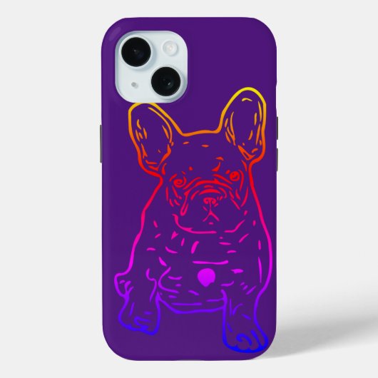 Französische Bulldogge süßer Welpe French Bulldog Case-Mate iPhone Hülle (Rückseite)