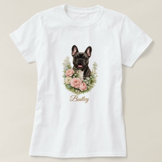 Französische Bulldogge T-Shirt (Design vorne)