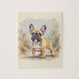 Französische Bulldogge Tan Fawn-farbene süße Frenc Puzzle