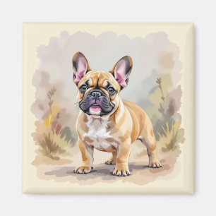 Französische Bulldogge Tan-Fawnfarbene Süße Franzö Magnet