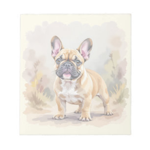 Französische Bulldogge Tan-Fawnfarbene Süße French Notizblock