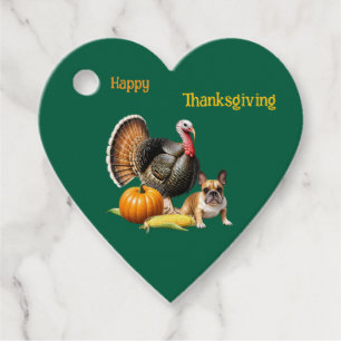 Französische Bulldogge Thanksgiving French Bulldog Geschenkanhänger