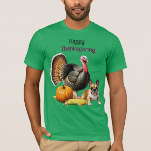 Französische Bulldogge Thanksgiving French Bulldog T-Shirt