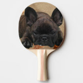 Französische Bulldogge Tischtennis Schläger (Rückseite)