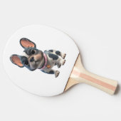 Französische Bulldogge Tischtennis Schläger (Seitenansicht)