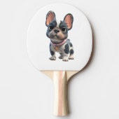 Französische Bulldogge Tischtennis Schläger (Vorderseite)