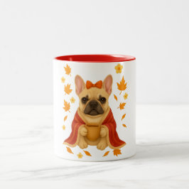 Französische Bulldogge Toile l Lustige Französisch Zweifarbige Tasse