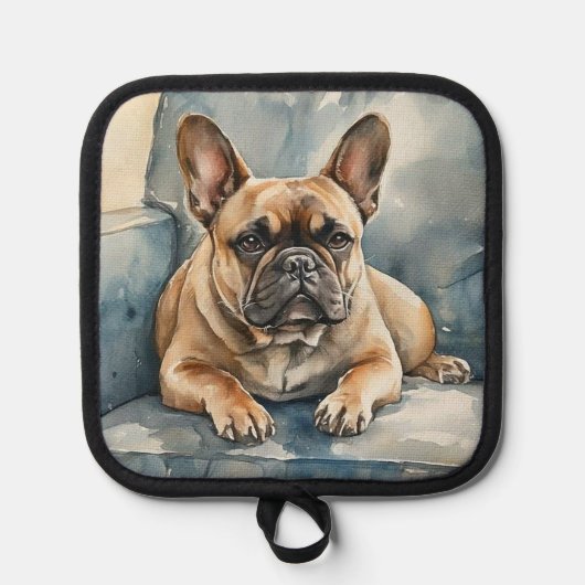 Französische Bulldogge Topflappen (Vorderseite)