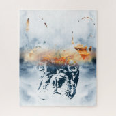 Französische Bulldogge und Landschaft verbinden ab Puzzle (Vertikal)