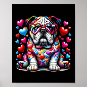 Französische Bulldogge Valentinstag Bulldogge Mama Poster