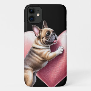 Französische Bulldogge Valentinstag French Bulldog Case-Mate iPhone Hülle