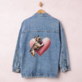 Französische Bulldogge Valentinstag French Bulldog Jeansjacke (Hangar)