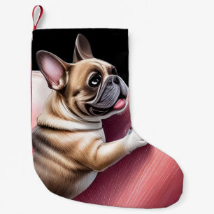 Französische Bulldogge Valentinstag French Bulldog Kleiner Weihnachtsstrumpf