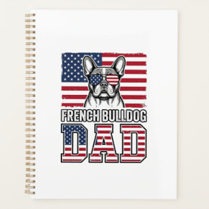 Französische Bulldogge Vater Patriotisch Vintage Planer