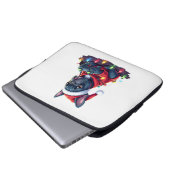 Französische Bulldogge Videospiel Controller Leich Laptopschutzhülle (Vorne Knopf)