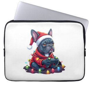 Französische Bulldogge Videospiel Controller Leich Laptopschutzhülle