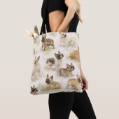 Französische Bulldogge Wasserfarbe  Tasche (Von Nahem)