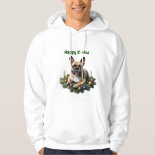 Französische Bulldogge Weihnachten French Bulldog Hoodie
