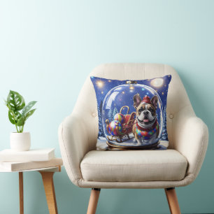 Französische Bulldogge Weihnachten French Bullog Kissen