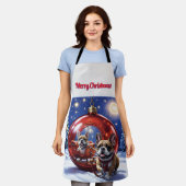 Französische Bulldogge Weihnachten French Bullog Schürze (Getragen)