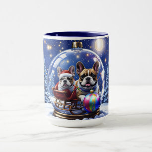 Französische Bulldogge Weihnachten French Bullog Tasse
